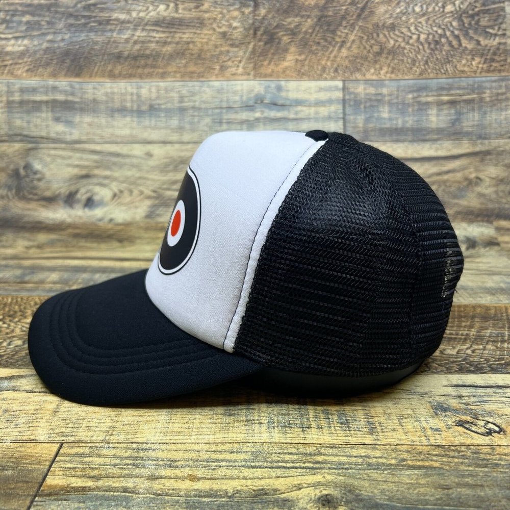 Philadelphia Flyers Mens Trucker Hat Black Snapback Retro Hockey Logo Ball Cap - Picture 4 of 8